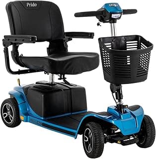 Pride Revo 2.0 4-Wheel Mobility Scooter with Ext Warranty (Blue)