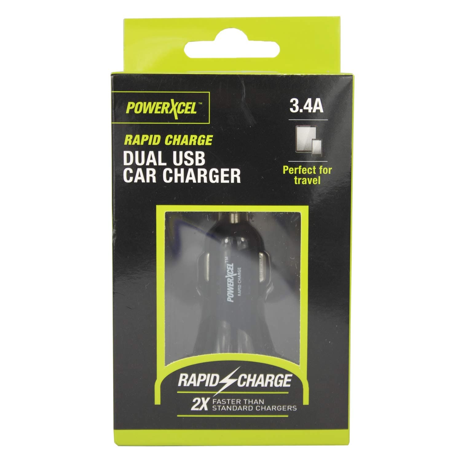 Power XCel Rapid Charge Dual USB Car Charger 3.4A