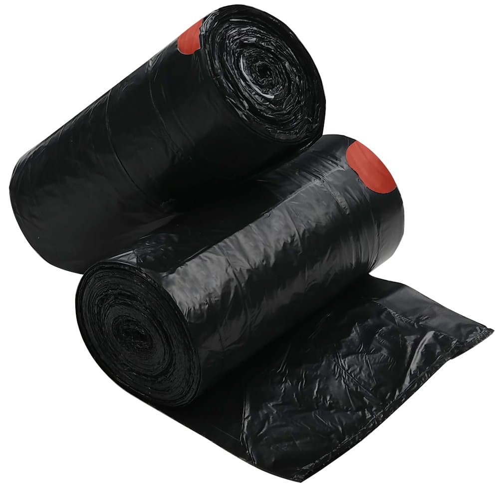 Teyyvn1.2 Gallon Small Drawstring Trash Bags, Black, 108 Counts
