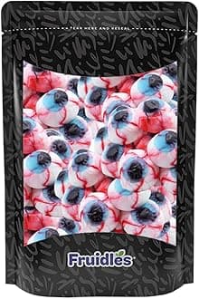 Fruidles Halloween Spooky Eyeballs Gummi Candy, Delicious Assorted Colors & Fruit Flavors Gummies (2 Pounds)