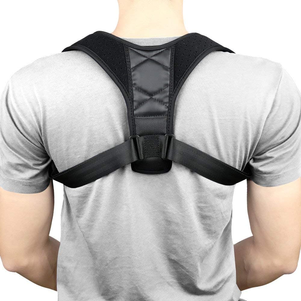 IEKA Posture Corrector,Adult Adjustable Posture Brace Back and Shoulder Brace-Helps to Improve Posture Relieve Upper Back Pain,Lightweight?Breathable and Comfortable,Neck Pain Relief for Women & Men