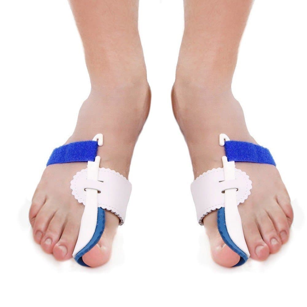IFFsport Bunion Corrector, 2 pcs Bunion Straighteners Night Splint Hallux Valgus Hammer Toe Big Toe Pad Correctors with Adjustable Velcro, Bunion Pain Relief Kit