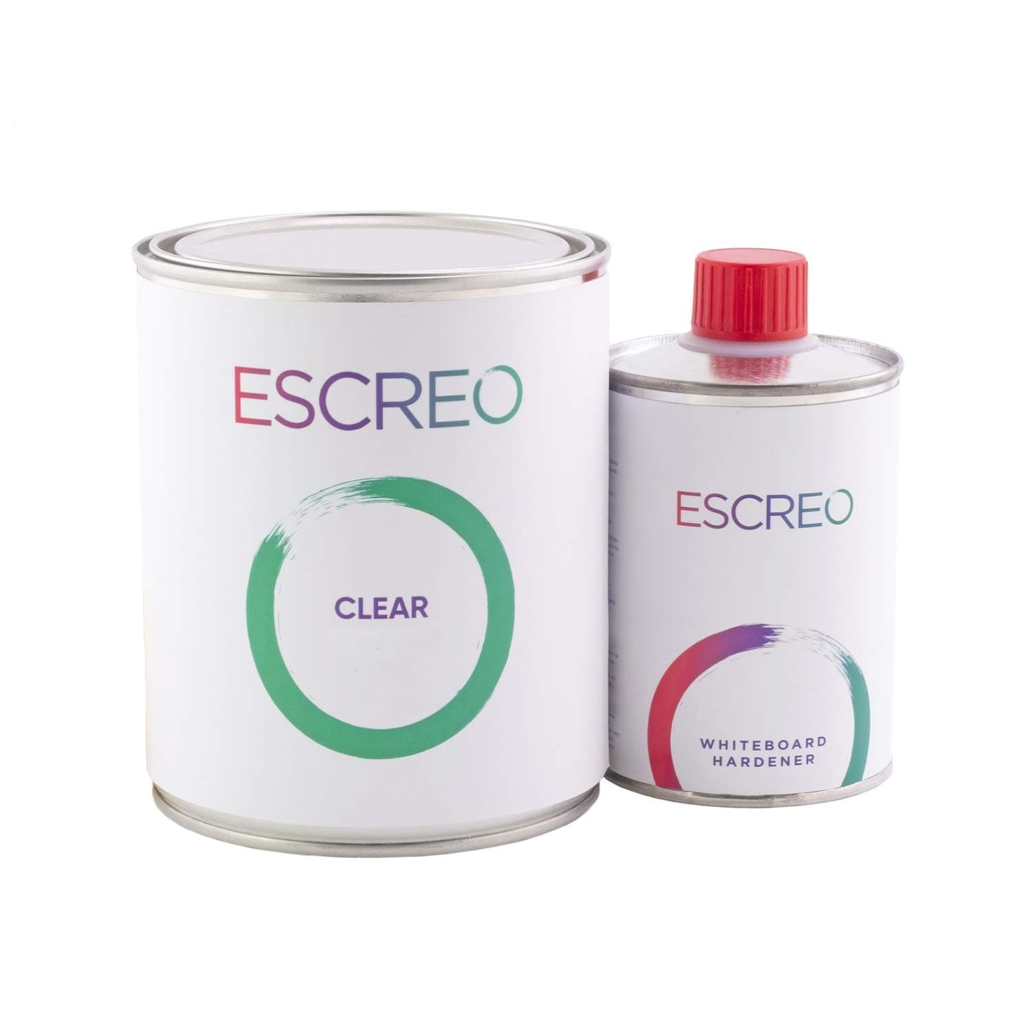 Escreo Whiteboard Paint for Walls Any Surface Dry Erase Interactive Home Office Art Study Teamwork Message Presentation, Easy Use (Clear, 3 m²)