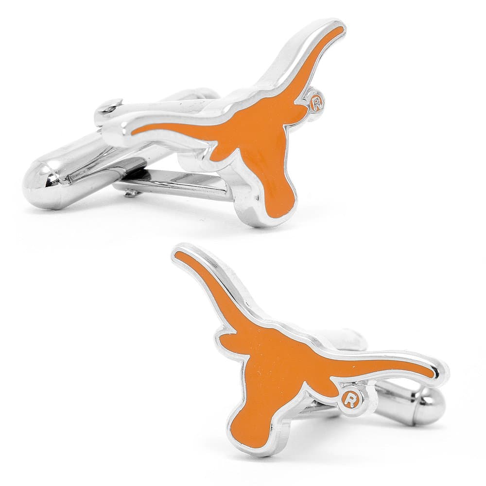 Texas Longhorns Officially Licensed Silver Cufflinks