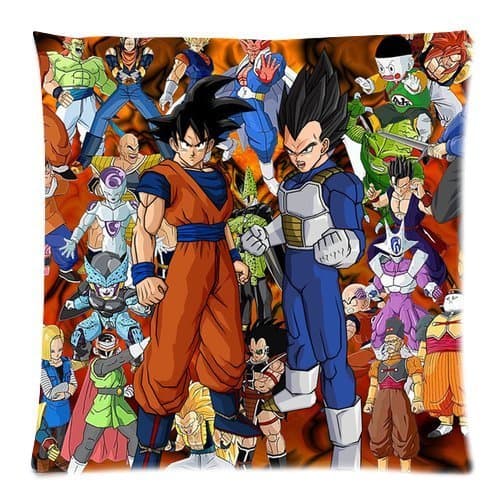 Generic Personalized Animation Dragon Ball Z Characters Series Sold By Too Amazing Pillowcase Zippered Throw Pillow Case 18x18 inches (one sides)