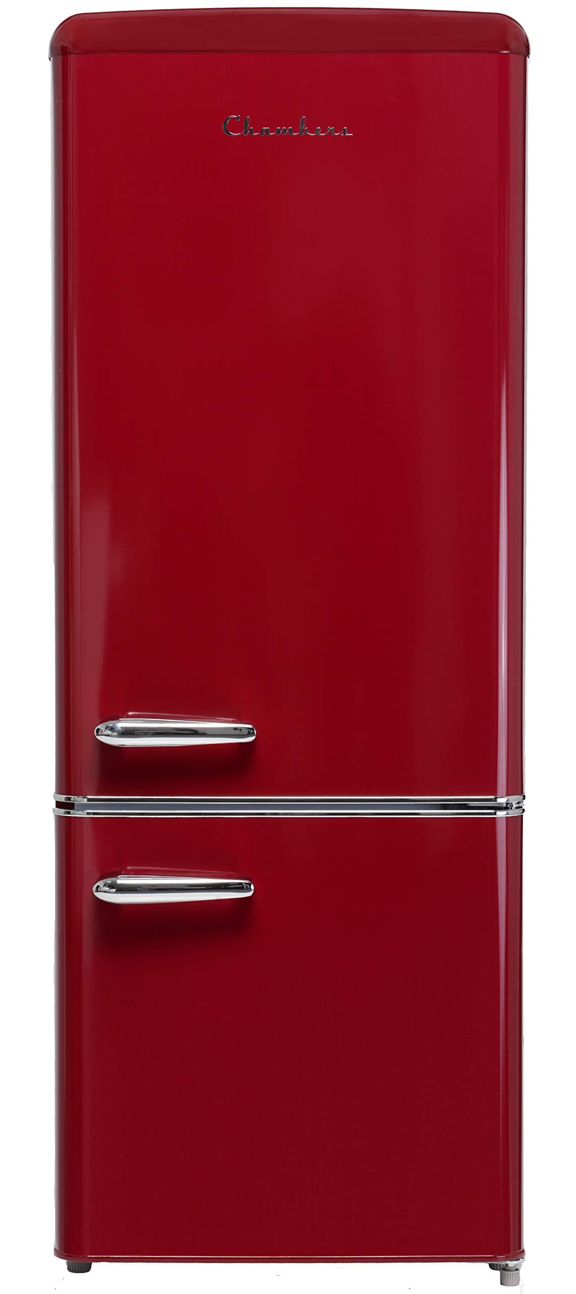 57 in. H 7 cu. ft. Bottom Freezer Energy Star Refrigerator in Wine Red