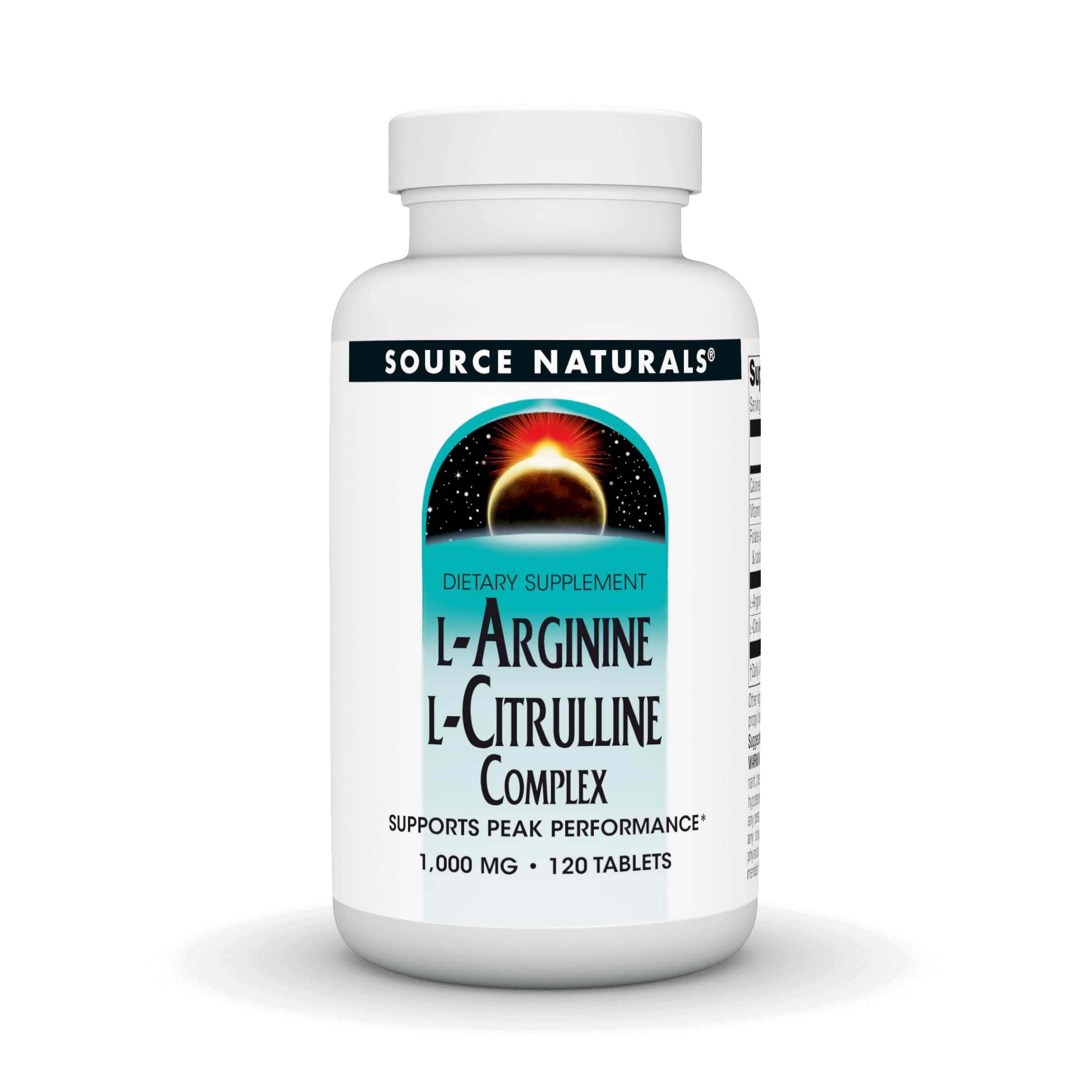 Source Naturals L-Arginine L-Citrulline Complex, 120 Tablets, 1000 mg