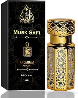 - Musk Safi Harbhajan's Singh Attar Concentrated Perfume Oil with composition of Musk Amber Sandalwood | Long Lasting Fragrance Eau de Toilette (For Unisex) (12 ml)