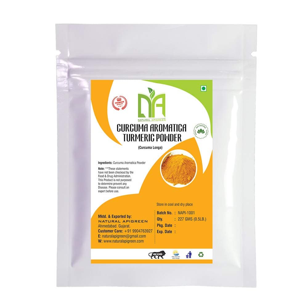 100% Pure Natural Curucuma Aromatica (TUMERIC Root Powder)(Curcuma Longa) Powder (227g / (1/2 lb) / 8 ounces)