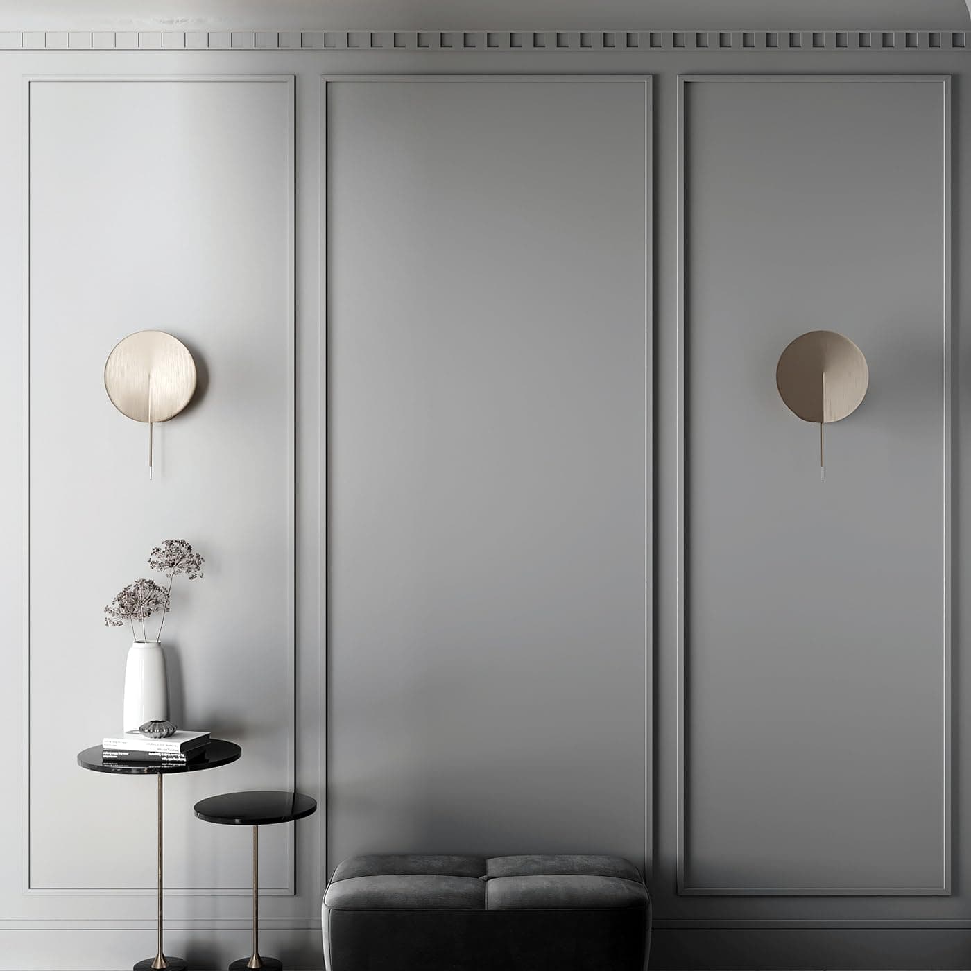 Premade Wall Molding Kit, Ready to Assemble Wainscoting Panels, Installed with Glue, Pre-Cut Molding Trim for Interrior Wall, DIY, (3 Frames, NOT Peel and Stick)