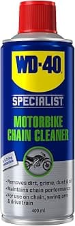WD-40 Specialist Motorbike Chain Cleaner Spray 400ml - Cleans And Protects, Easy To Use, Total Solution