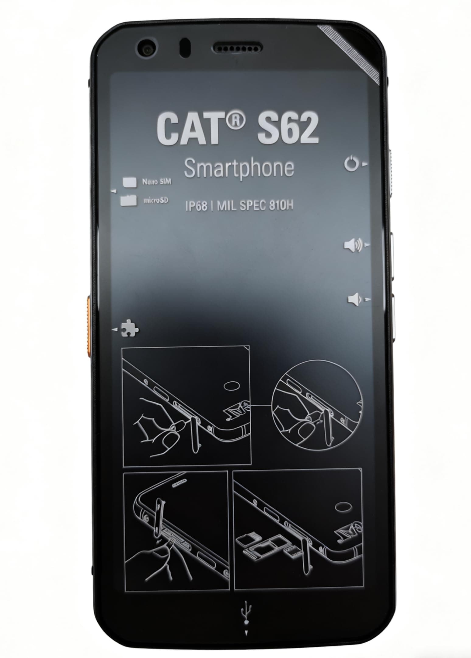 S62 Rugged Smartphone Unlocked (128GB, 4GB) 5.7" Android Phone IP68 Waterproof Cell Phone, 48MP 4K Camera, NFC,Fingerprint Unlock,Snapdragon, for Rogers, Telus, Bell (Black)