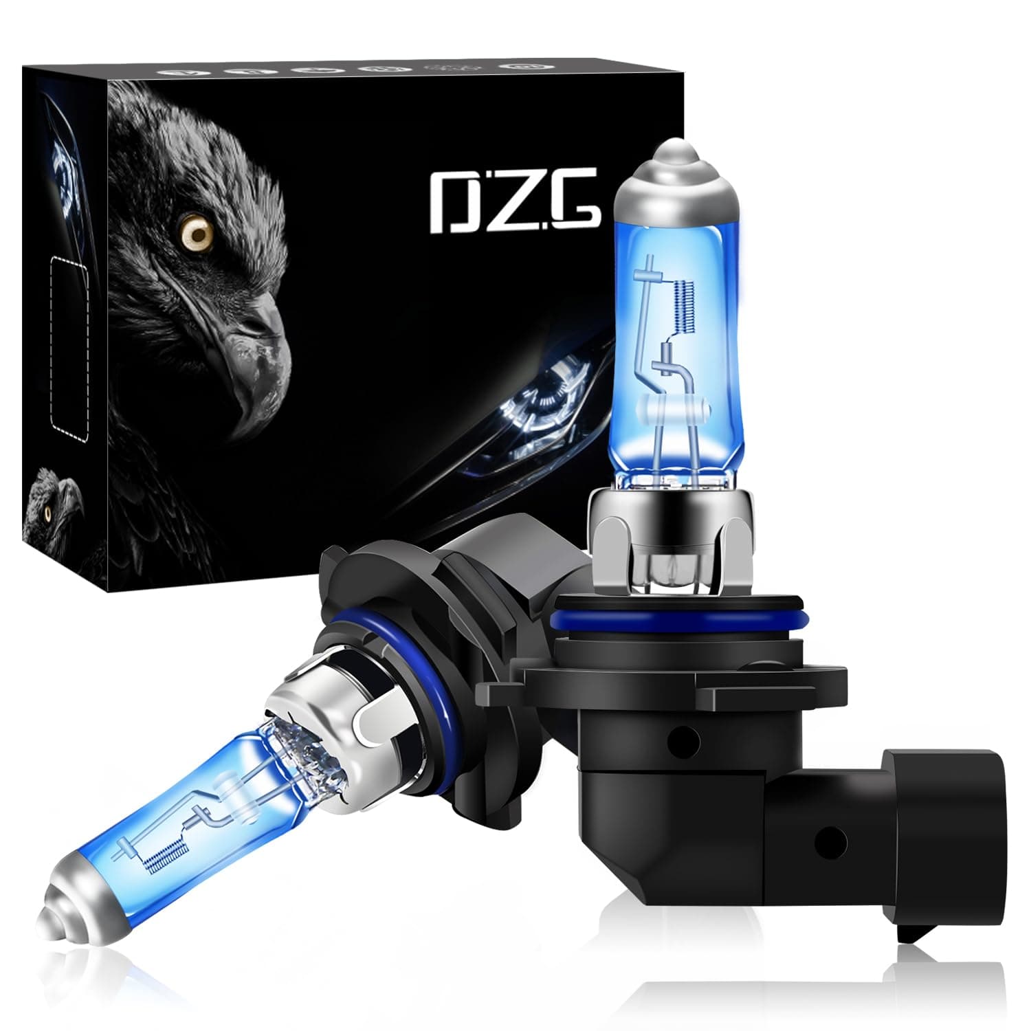 HB4 / 9006 Halogen Bulbs - 12V 55W Super Bright White Headlight Lamps 5500K Fog Light DRL, 2 Pieces