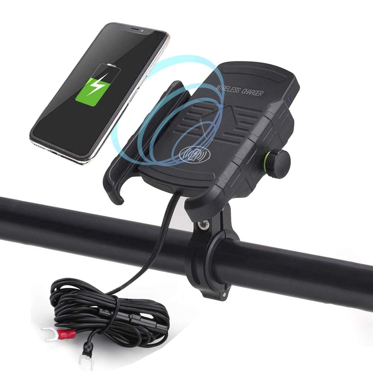 Motorccyle QI Wireless Charger Phone Holder