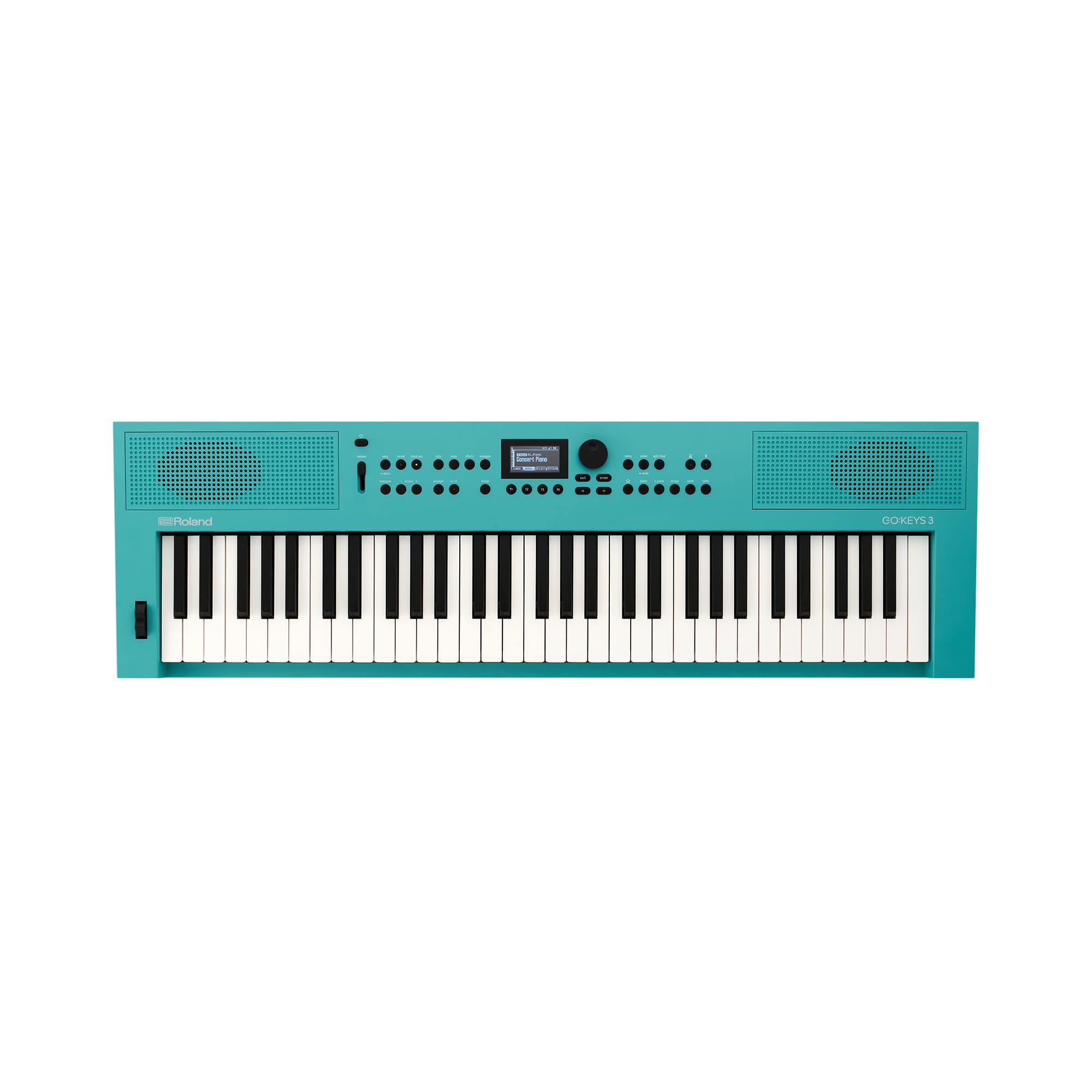GO:KEYS 3 Music Creation Keyboard | 61-Note Keyboard | Built-In Stereo Speakers | Bluetooth Audio/MIDI Support for Music Streaming - Turquoise