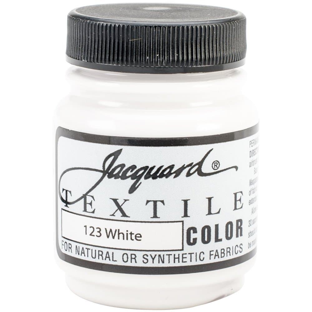 Jacquard Products White -Textile Color Paint, Acrylic, Multicolour