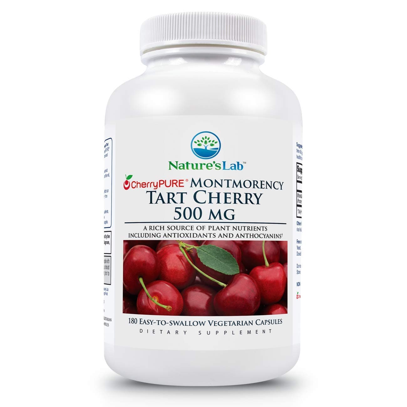 Nature's Lab Tart Cherry 500mg - 180 capsules