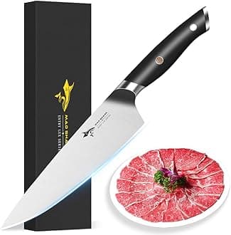 MAD SHARK 8-Inch Chef Knife - German High Carbon Stainless Steel Kitchen Knife, Professional-Grade Razor-Sharp Edge, gift for Husband Men Women(Gift Box Included)