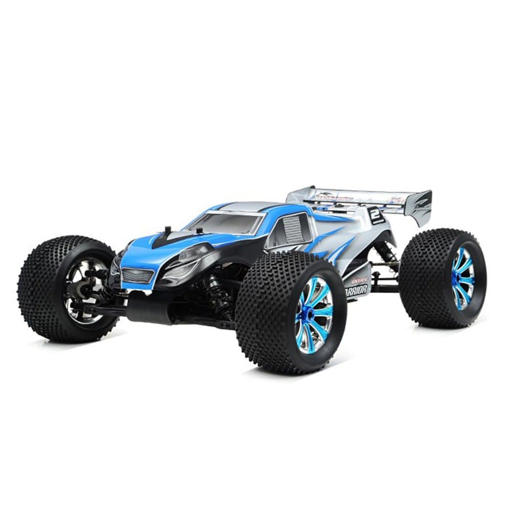 Exceed RC 1/8Th EP Mad Warrior Racing Edition Truggy Ready to Run RTR Brushless Motor/ESC/Lipo (Alpha Blue)