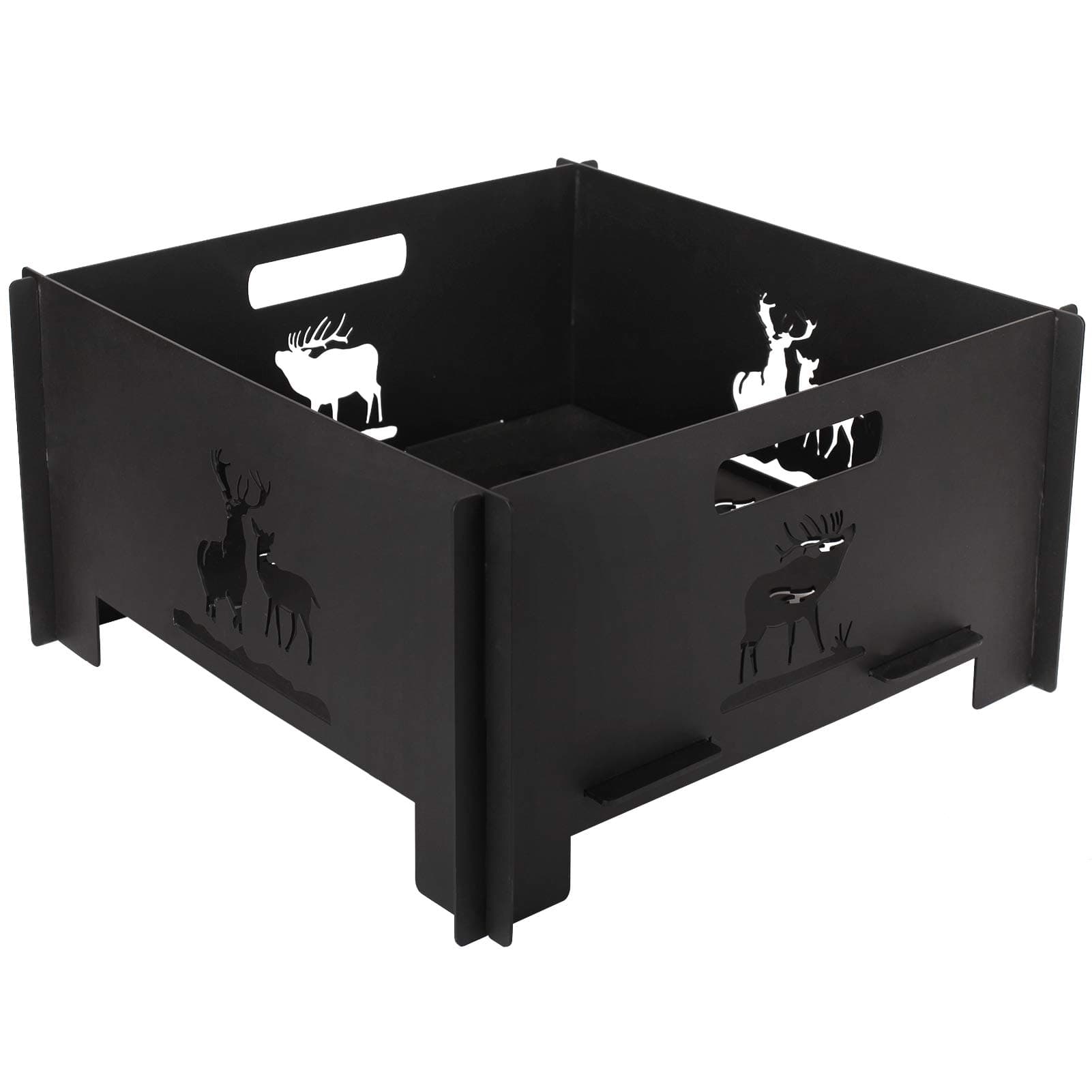 Portable Plug Fire Pit, 15.8 Inch Collapsible Firepits for Outside Wood Burning, Folding Outdoor Indoor Accessories for BBQ Camping Travel or Picnic, Foldable Fire Pits Bonfire of Backyard Patio