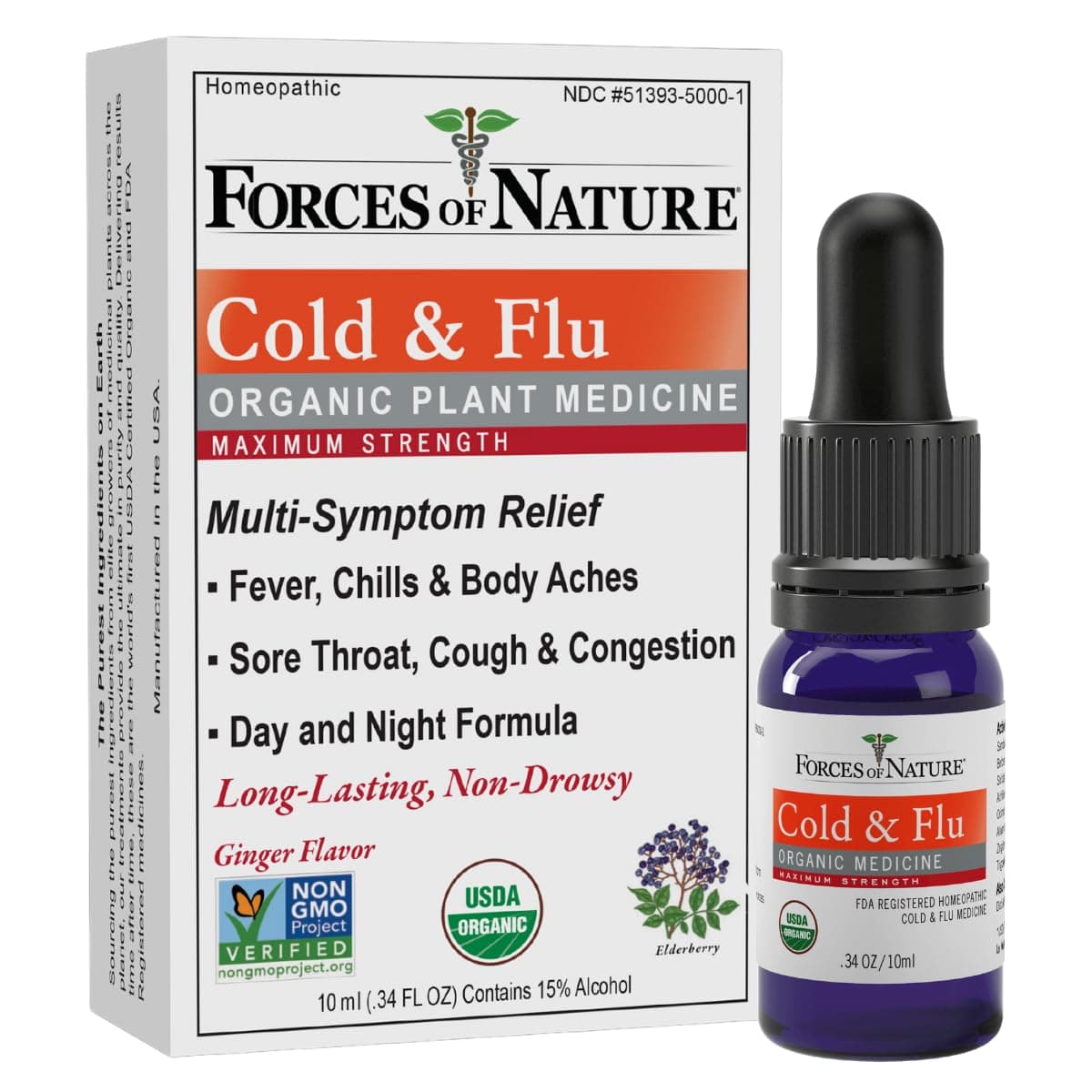 Forces Of Nature Immunedrops Cold Flu, 10 ml