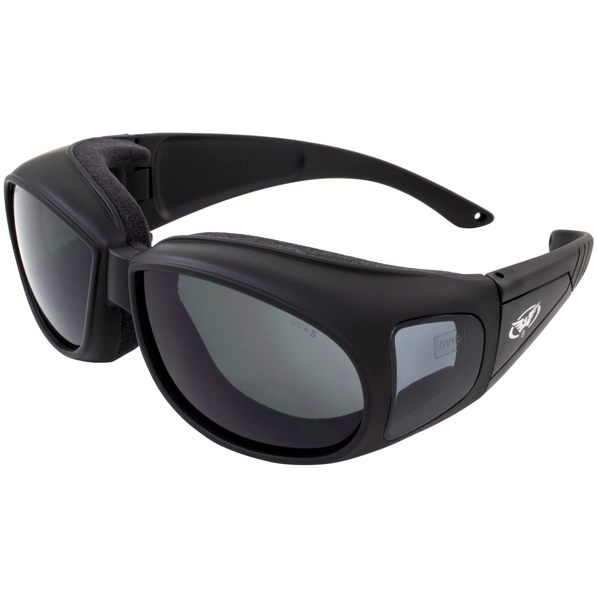 Global Vision Outfitter Padded Motorcycle Safety Glasses Fits Over Prescription Glasses with Anti-Fog Protection