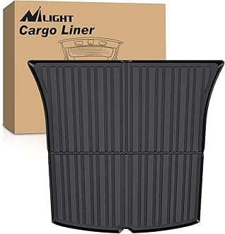 Nilight Cargo Mats for Tesla Model Y 5 Seat 2020 2021 2022 2023 2024 2025 All Weather Protection Heavy Duty Cargo Liners