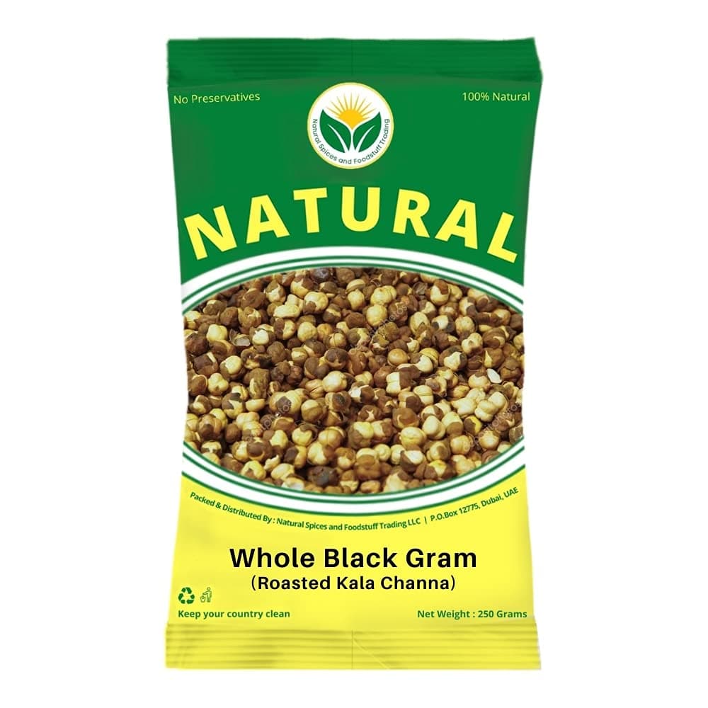 Natural Roasted Gram Whole, 250g (Roasted Channa)