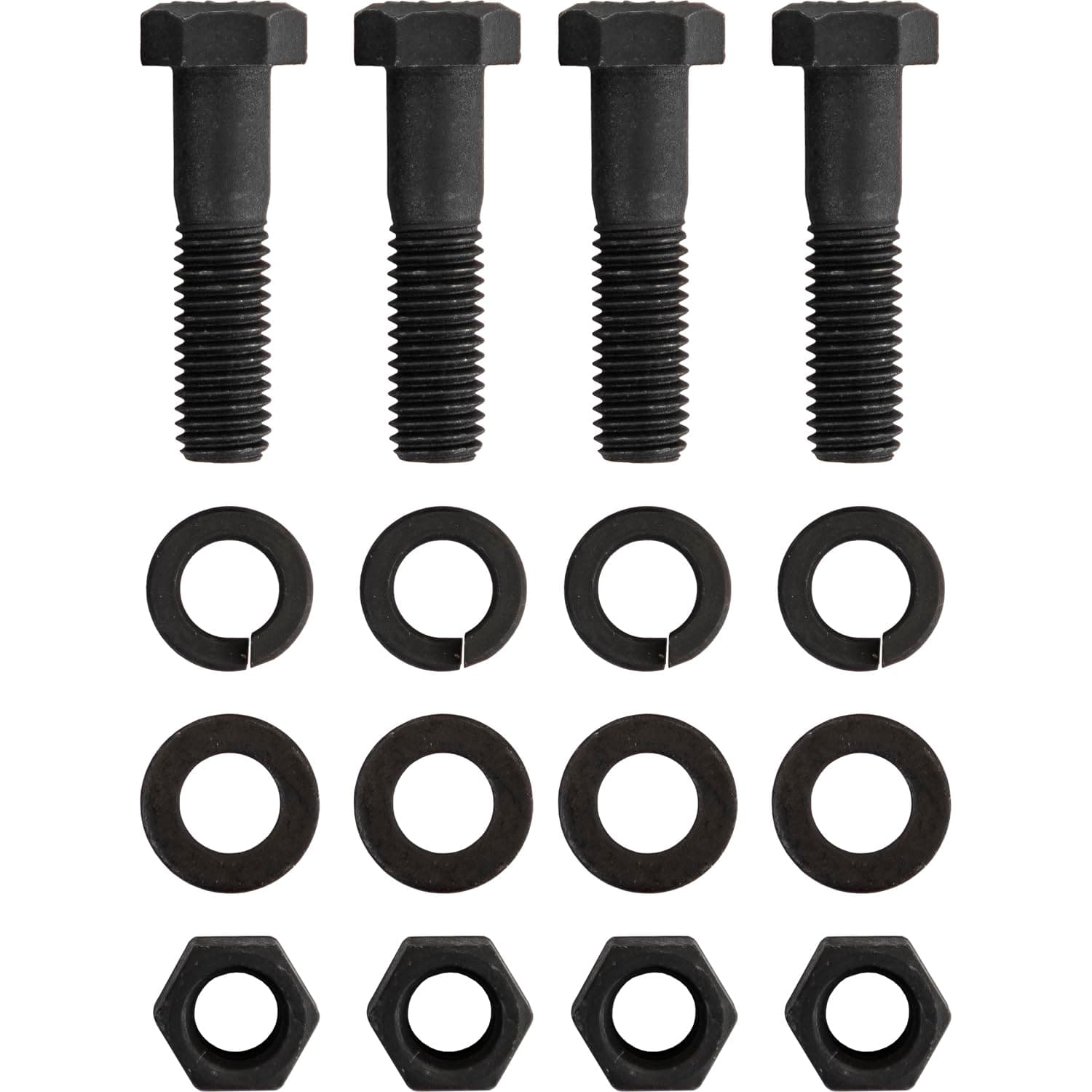 Buyers Products 8520 Replacement Pintle Hook/Combination Hitch Mounting Kit, Four 1/2". x 2" Grade 8 Bolts, Hex Nuts,Heavy Lock Washers, and Flat Washers