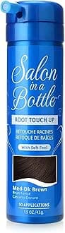 Instant Temporary Root Concealer Spray To Cover Up Roots And Gray Between Salon Trips - Professional Quality Spray Bottle For Hair Products For Women & Men - Medium Dark Brown, 43g
