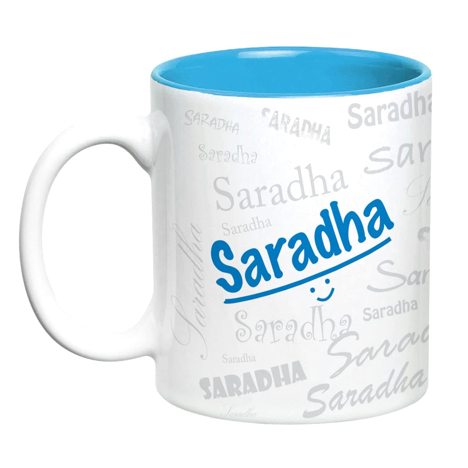 Hot Muggs Me Graffiti Mug - Saradha Personalised Name Ceramic, 315ml, 1 Unit