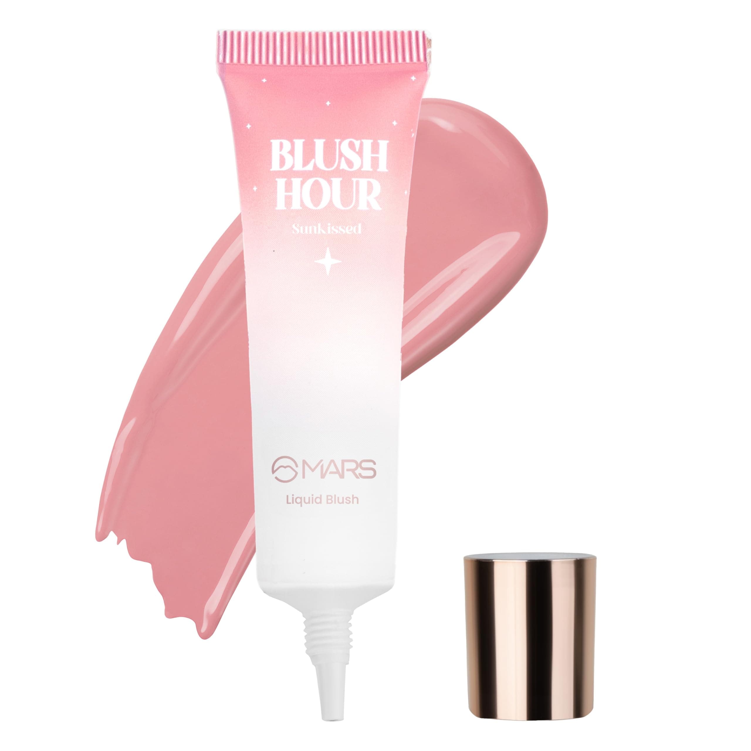 MARS Liquid Blush Hour (12 ml) (03-SUNKISSED) | Dewy-Matte Finish | Highly Pigmented | Lightweight & Long-Lasting Formula | Effortless Application