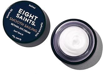 Eight Saints Retinol Eye Cream, Natural & Organic, For Smoothing Fine Lines and Wrinkles and Improve Skin Tone, 0.5 Ounces