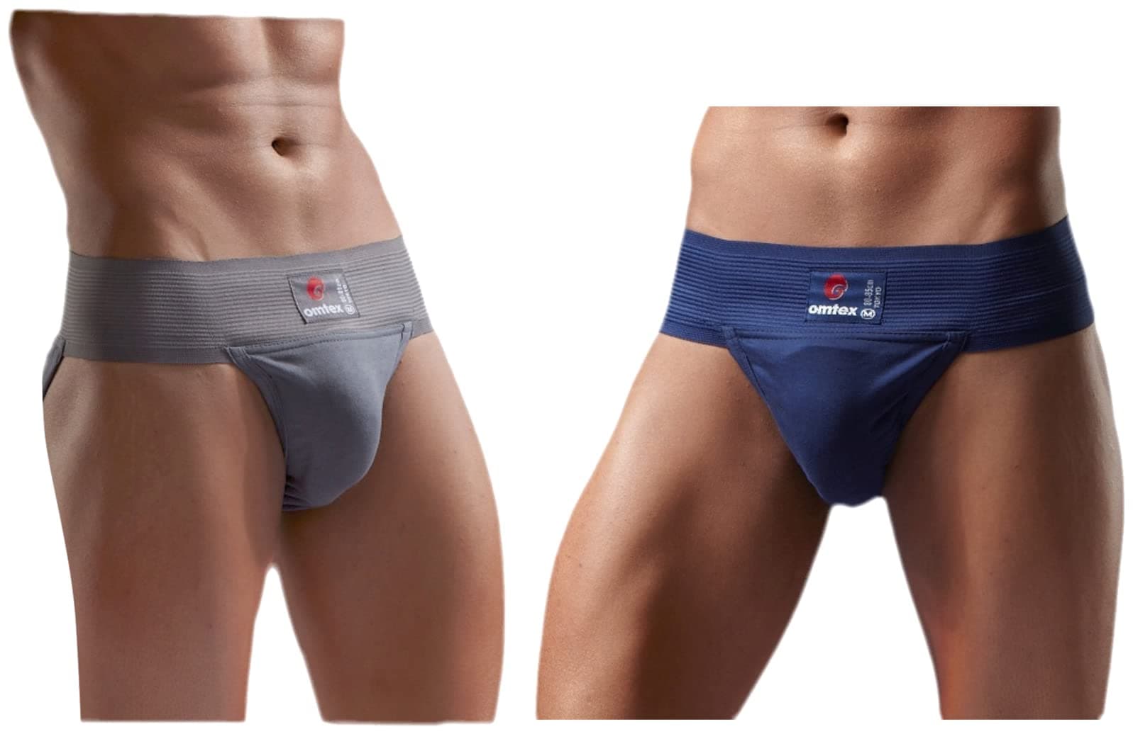 Athletic Tokyo Cotton Stretchable Supporter Back Covered with Cup Pocket, Navy Blue - Large & Athletic Tokyo Cotton Stretchable Supporter Back Covered with Cup Pocket,Grey - Large