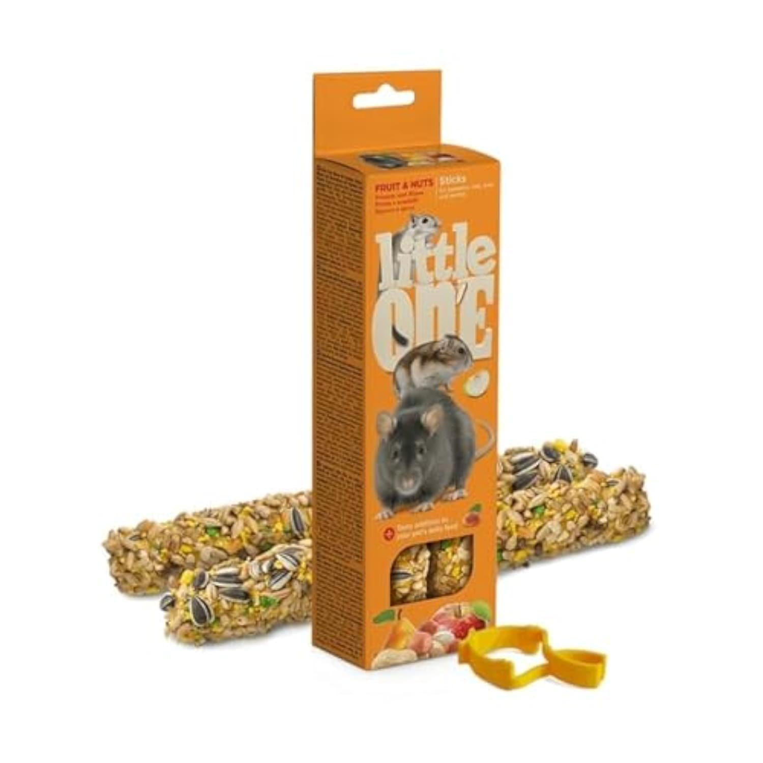 Little One Sticks for hamsters, rats, mice and gerbils with fruit and nuts 2x60gm