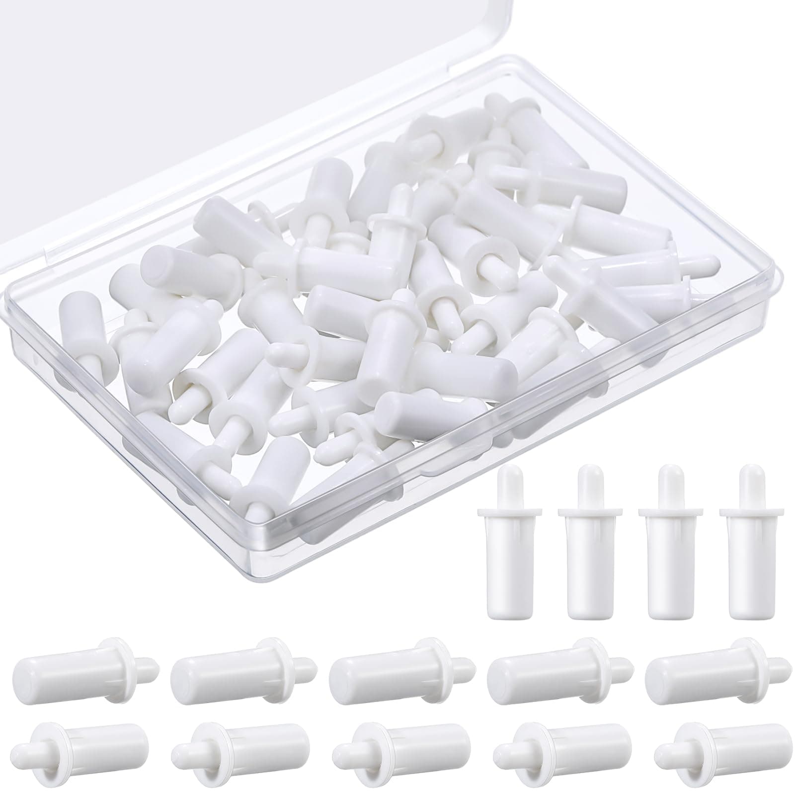 Thyle 100 Pcs Shutter Repair Pins Spring Loaded Repair Pins Replacement Plantation Shutter Windows Tools Supplies