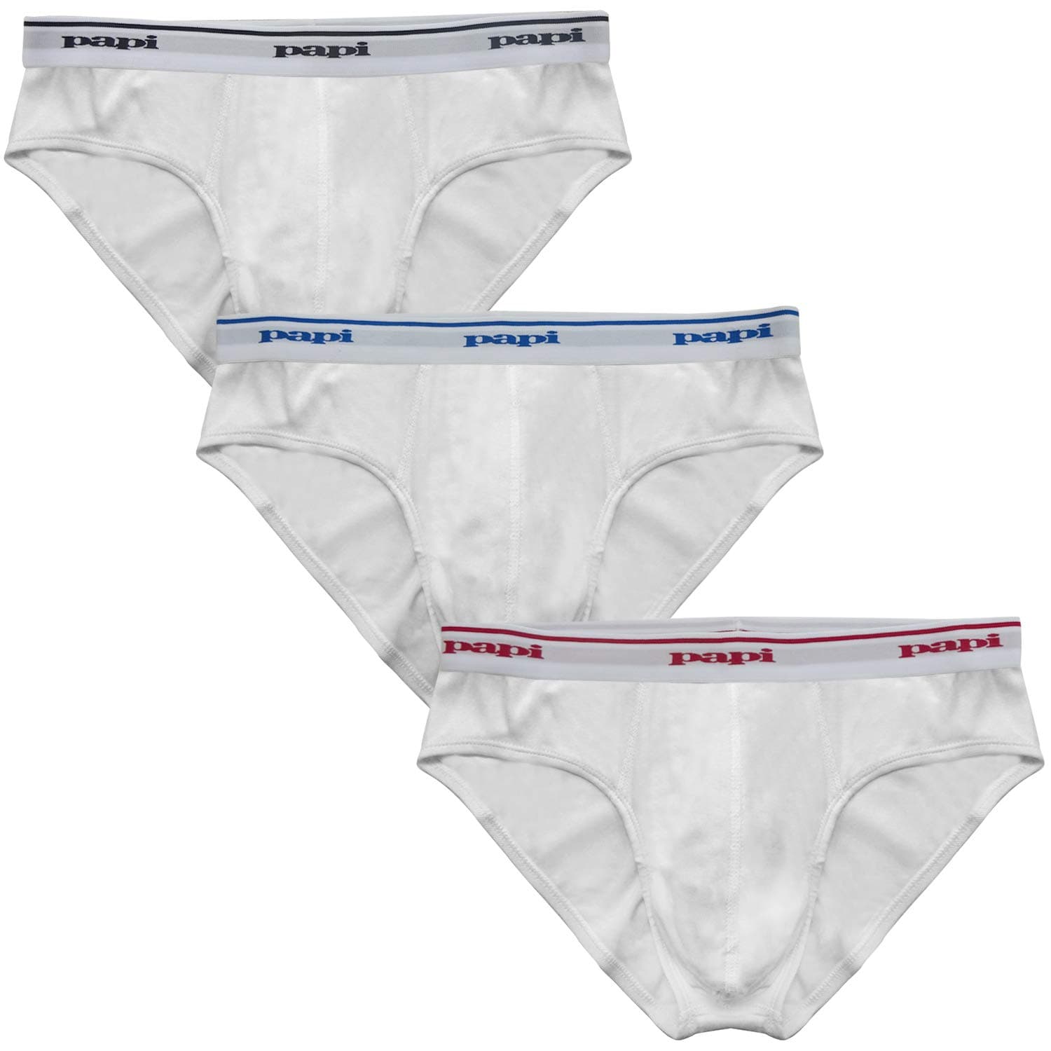 Papi Men's 3 Pack Low Rise Brief