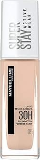 New York Foundation, Superstay Active Wear 30 Hour Long-Lasting Liquid Foundation, Lightweight Feel, Water, Sweat and Transfer Resistant, 30 ml, Shade: 05, Light Beige
