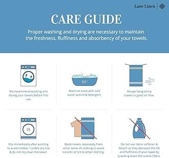 LANE LINEN Luxury Ribbed Bath Towels - 100% Cotton Towels for Bathroom, Zero Twist, Textured Shower Towels, Absorbent, 2 Bath Towels, 2 Hand Towels, 2 Wash Cloths (6 Piece Set) - Wishful Mauve