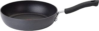 T-fal E91802 Ultimate Hard Anodized Scratch Resistant Titanium Nonstick Thermo-Spot Heat Indicator Anti-Warp Base Dishwasher Safe Oven Safe PFOA Free Saute/Fry Pan Cookware, 8-Inch, Gray