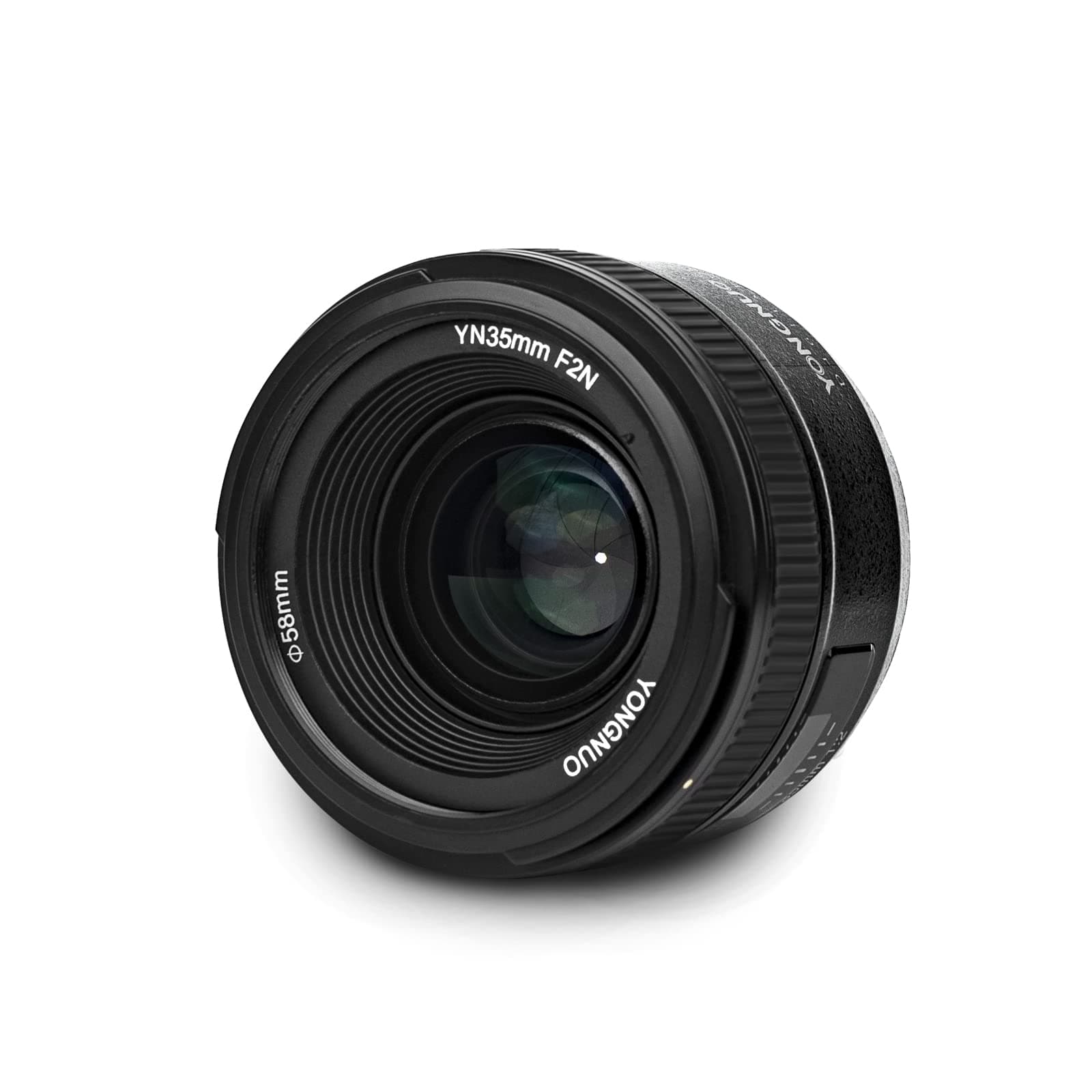 YN35mm F2N Lens, 1:2 AF MF Wide-Angle Fixed Prime Auto Focus Lens for Nikon DSLR Cameras