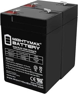 Mighty Max Battery Mighty Max Battery ML4-6 - 6V 4.5AH Lithonia ELB06042 SLA Replacement Battery - 2 Pack brand product