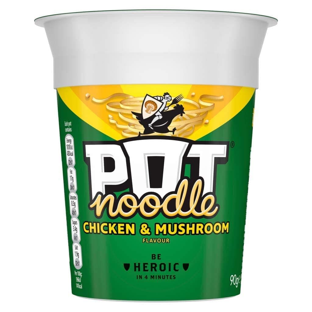 Pot Noodle Chicken and Mushroom, 90g