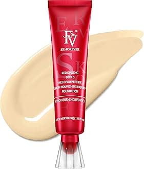 FV Waterproof Dewy Liquid Foundation Hydrating Finish Long Lasting Lightweight Medium Coverage Face Makeup for Normal & Dry Skin, Cruelty Free, Nourishing Ivory, 30ml