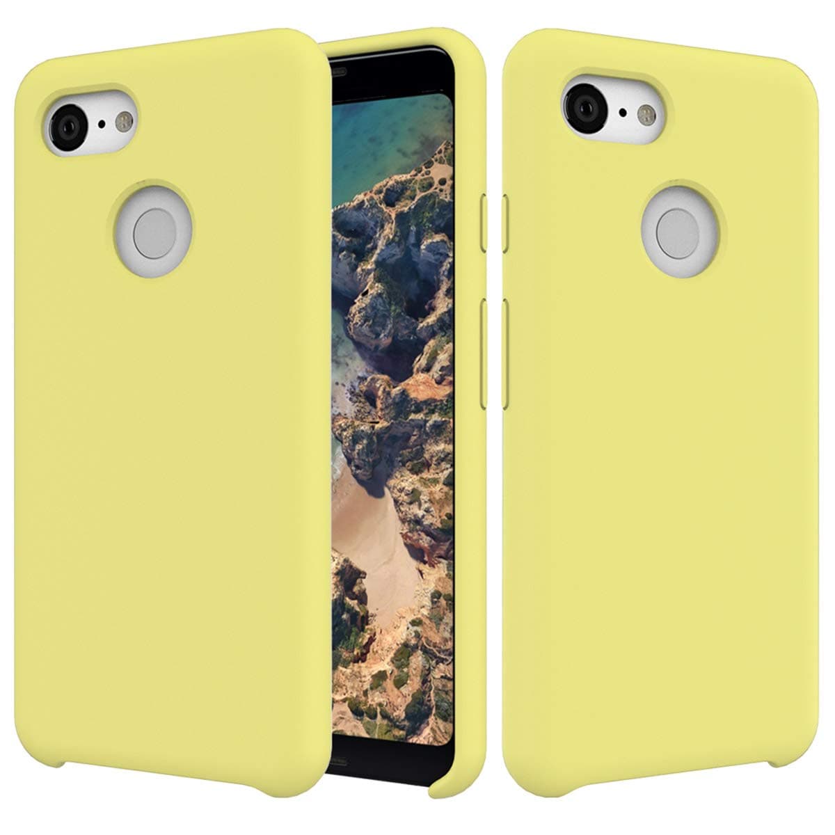 Case Google Pixel 3 Liquid Silicone Gel Rubber Ultra Hybrid Premium Hybrid Protective Cover for Google Pixel 3