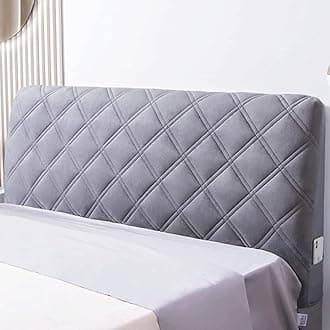 Headboard Covers Slipcover, Stretch Bed Headboard Covers, Small Square Jacquard Dustproof Protector Cover for Upholstered Headboard (Milk White, Queen Headboard Length ( Color : #35 , Size : Twin:100c