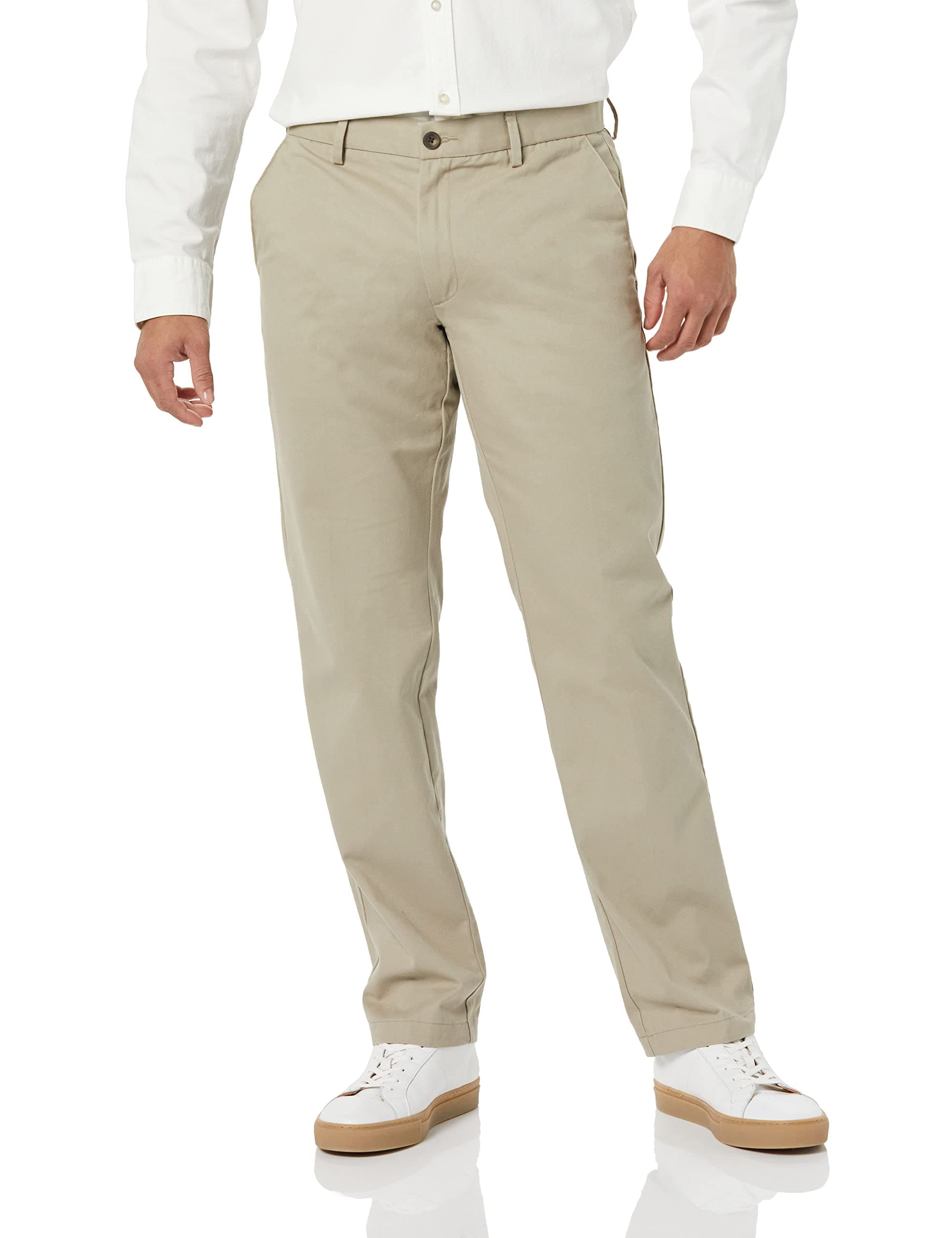 Men's Straight-Fit Wrinkle-Resistant Flat-Front Chino Pant