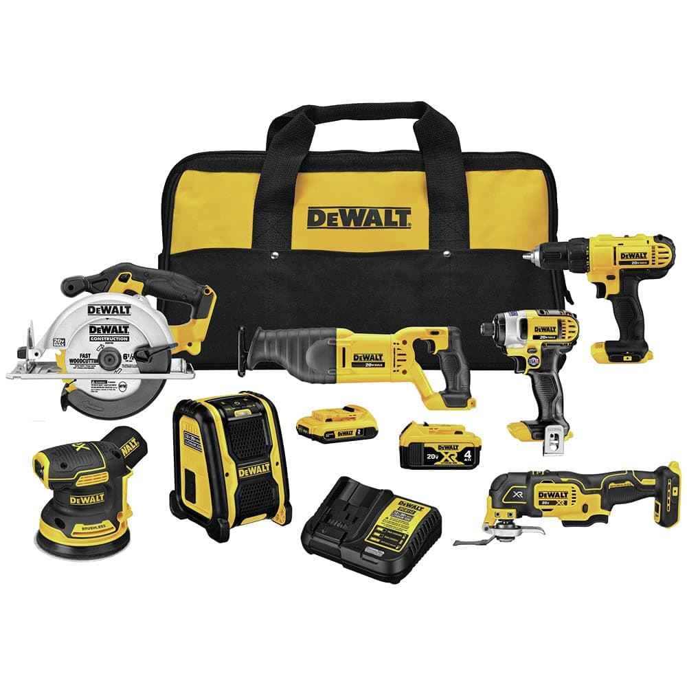 DEWALT 20V MAX Cordless Drill Combo Kit , 7-Tool (DCK771D1M1)