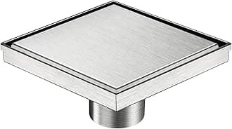 Neodrain Square Shower Drain with Removable Grate,Brushed 304 Stainless Steel, with WATERMARK&CUPC Certified 6 IN Tile insert Grate B06XSVMDKR