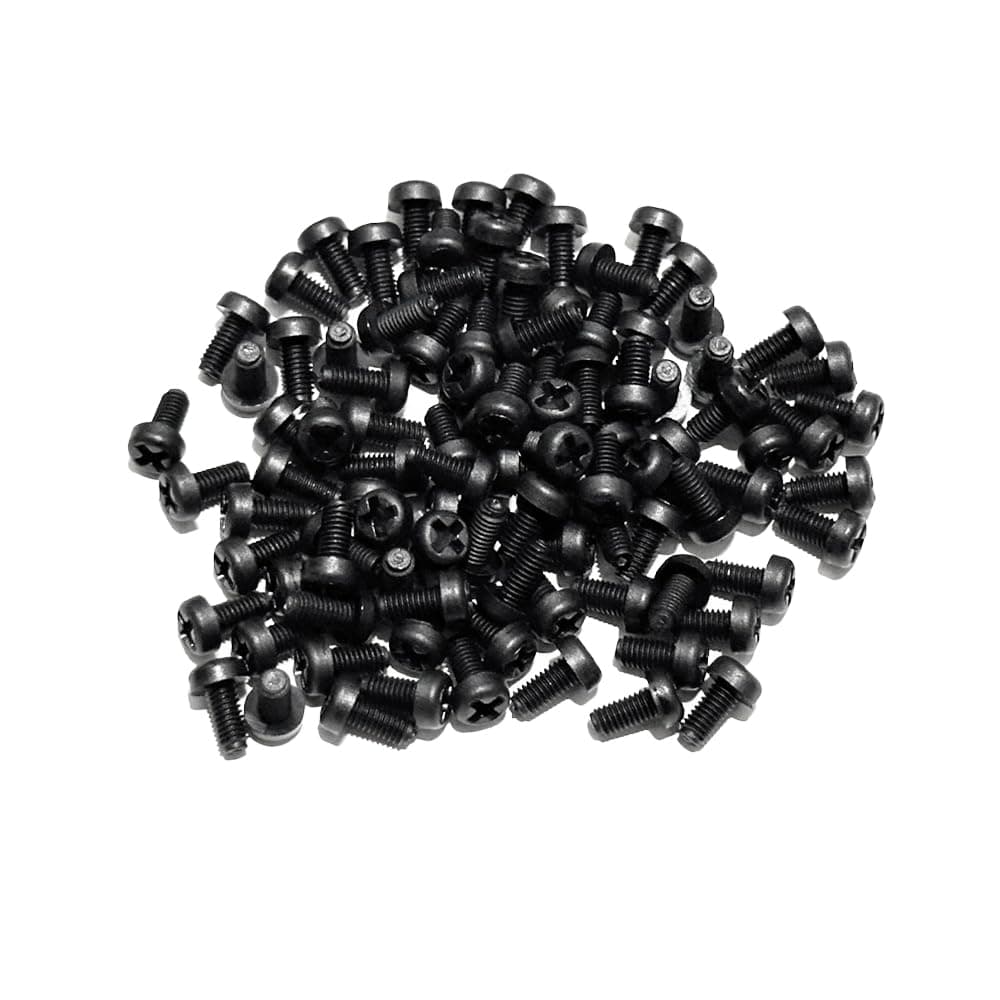100PCS M3 X 6MM Round Head Machine Screw Nylon Bolt Fastener Phillips Drive Screw (M3 X 6 MM)